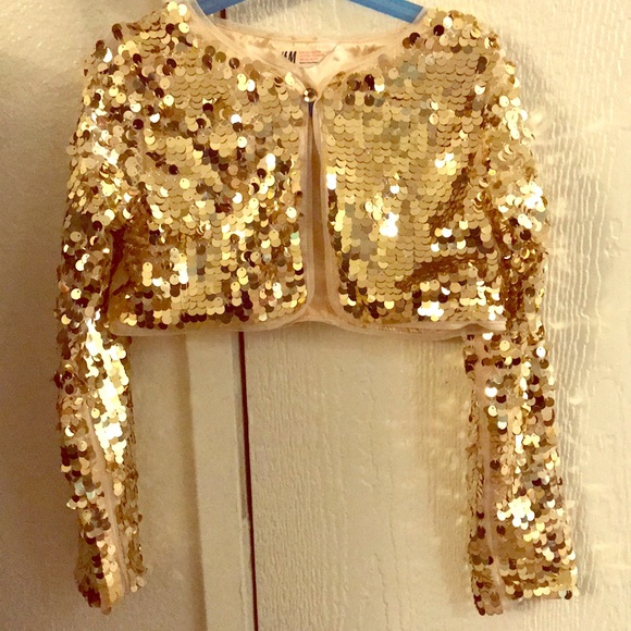 girls gold jacket
